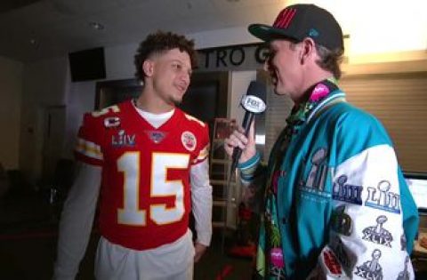 Cooper Manning catches up with Patrick Mahomes ahead of Super Bowl LIV