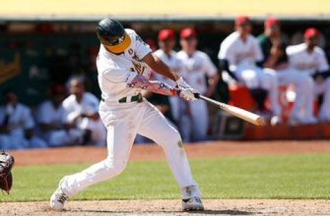 Marcus Semien hits two home runs including a grand slam for Athletics