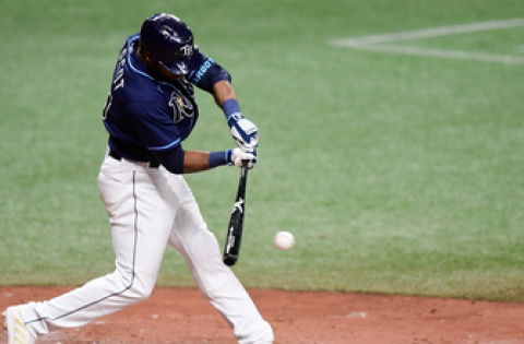 Manuel Margot clubs a lead-off home run to put Rays ahead of Nationals, 1-0
