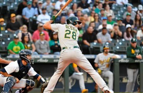 Matt Olson’s RBI double helps Athletics defeat Padres in extra innings, 5-4