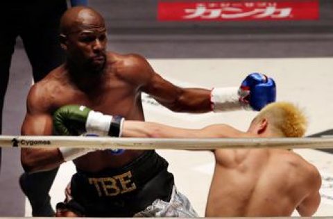 Floyd Mayweather floors Tenshin Nasukawa three times in first round of exhibition bout