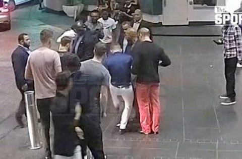 Newly released video shows Conor McGregor smashing fan’s cellphone