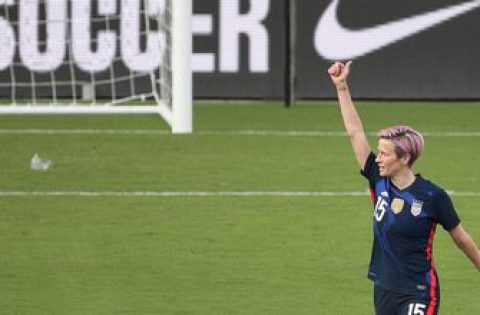USWNT control Brazil, 2-0, behind goals from Megan Rapinoe and Christen Press
