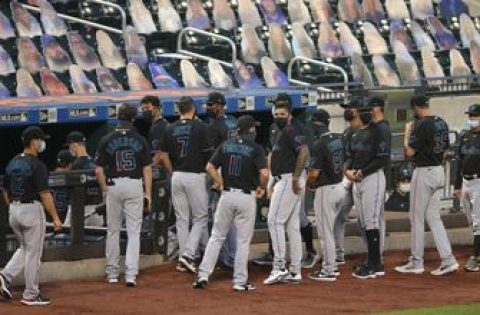 Marlins, Mets jointly walk off field Thursday, postponing scheduled game