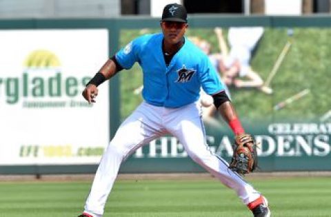 Miguel Rojas has one of four singles for Marlins in shutout loss to Braves