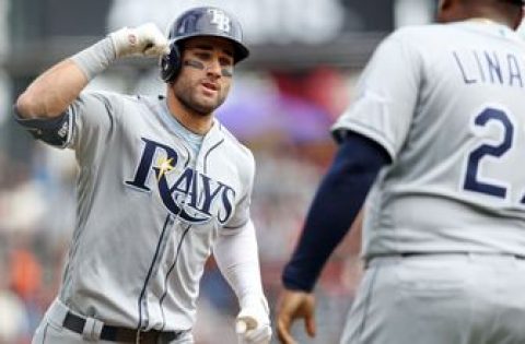 Yandy Diaz, Kevin Kiermaier’s back-to-back home runs help Rays top Giants for best start in franchise history