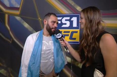Santiago Ponzinibbio speaks after KO victory | INTERVIEW | POST-FIGHT | UFC FIGHT NIGHT
