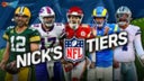 Patrick Mahomes, Chiefs top Nick Wright’s NFL Tiers entering Week 1 | FIRST THINGS FIRST