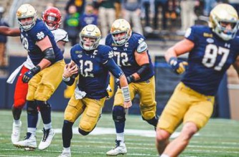 No. 4 Notre Dame gets scare from Louisville, holds on late, 12-7