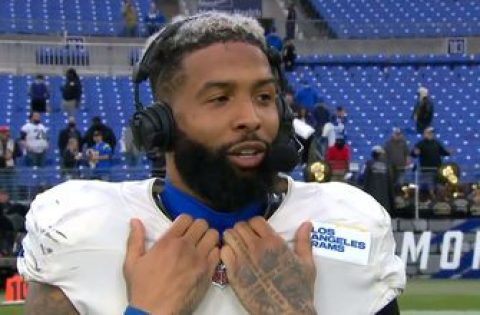 ‘It takes all of us’ — Odell Beckham Jr. speaks with Pam Oliver after scoring the Rams’ game-winning touchdown