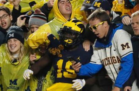 Michigan’s Mike Sainristil catches on against Notre Dame