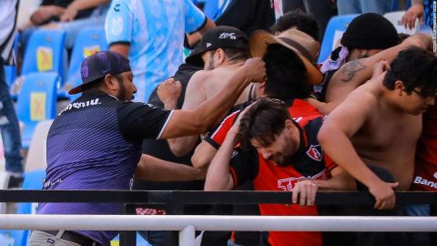 At least 22 injured as fights break out among fans at Mexican soccer game