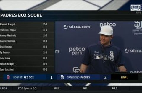 Andy Green reflects on the Padres performance inside the clubhouse