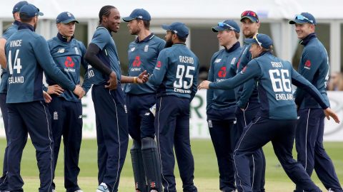 Ireland v England: Tourists overcome batting collapse to register four-wicket win