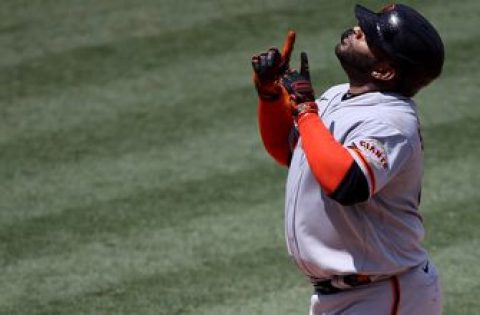 Pablo Sandoval’s big day highlights ‘Giant’ win against Angels, 8-2