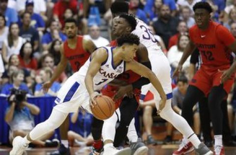 Kansas hangs on in overtime, wins Maui Invitational with 90-84 victory over Dayton