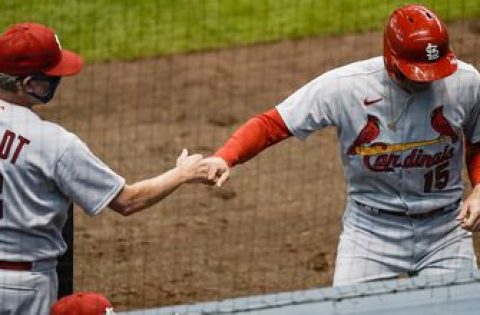 WATCH: O’Neill, Miller go deep as Cards beat Brewers in Game 1 of doubleheader