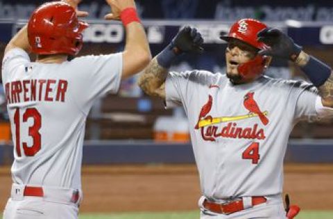 Yadi’s HR, Carlson’s slam help Cards complete sweep with 7-0 win over Marlins