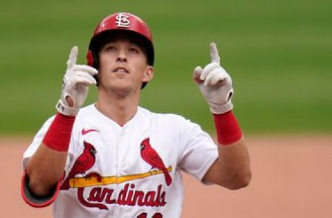 WATCH: Edman puts Cardinals on the board with two-run blast