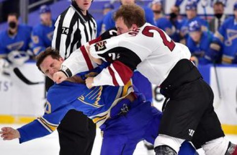 Blues’ power-play struggles continue in 3-1 loss to Coyotes