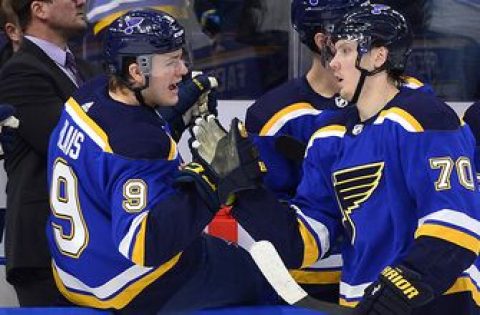 Blais to return to Blues’ lineup in Calgary; Sundqvist out with lower-body injury