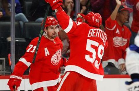 Red Wings earn elusive victory over Lightning, 5-4 in shootout