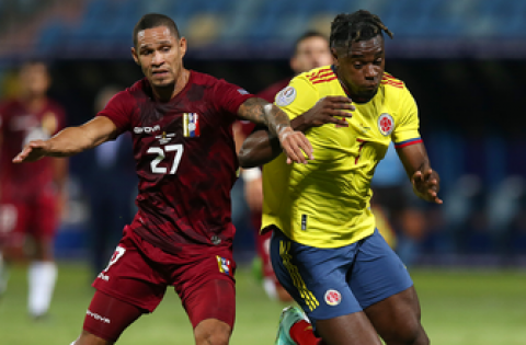Colombia blanked on 12 shots in first half by Venezuela