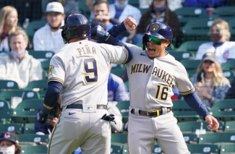 Manny Piña’s pinch-hit two-run shot lifts Brewers over Cubs, 4-3