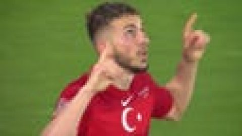 Halil Dervisoglu doubles Turkey’s lead vs. Faroe Islands, 2-0