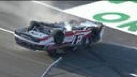 Jeb Burton flips upside down in major wreck at Pocono