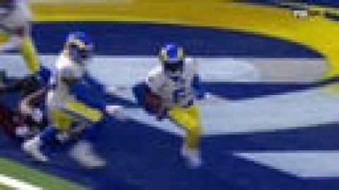 Jalen Ramsey’s acrobatic interception seals Rams’ 31-27 victory over Falcons