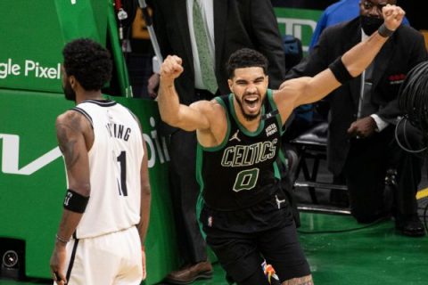 Celtics take wild Game 1 on Tatum buzzer-beater