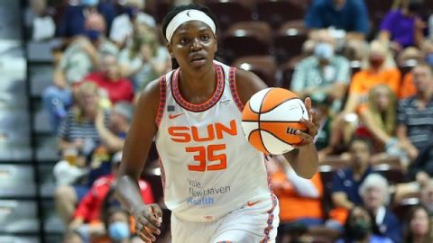 ‘The money is not comparable’: WNBA MVP Jonquel Jones says she’ll continue to play overseas in offseason