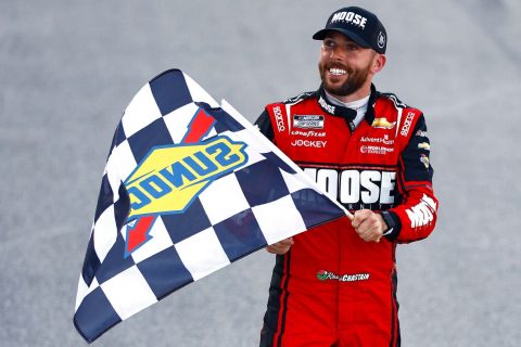 Chastain steals victory from Jones at Talladega