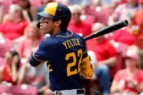 Yelich hits for 3rd cycle in career, ties MLB mark
