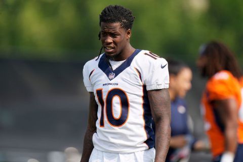 Broncos WR Jeudy arrested, held without bond