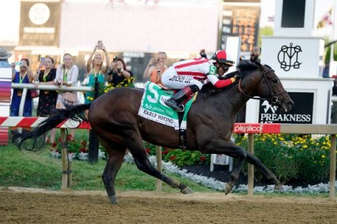 Early Voting wins 147th Preakness Stakes at 5-1