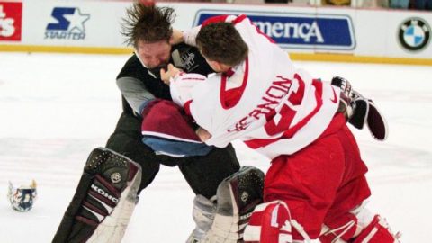 Fight Night at the Joe: Remembering the legendary Avalanche-Red Wings brawl of 1997