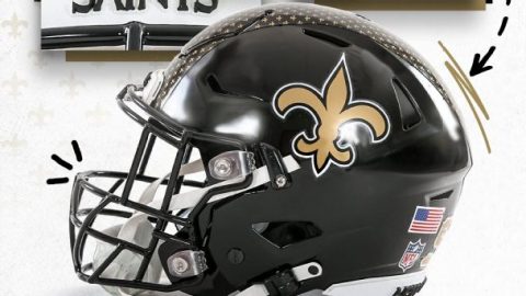 New Orleans Saints show off new black helmet design for upcoming season
