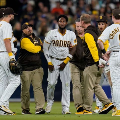 Padres say Profar has concussion, strained neck