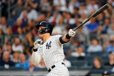 Yankees’ Judge first in majors to 40 home runs