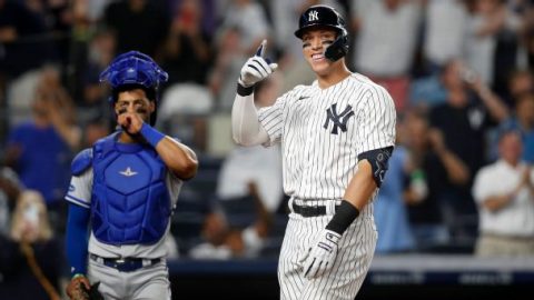 Judge hits his 50th homer against Angels in quest for 60+