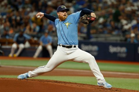 Rasmussen loses perfect game in 9th; Rays win
