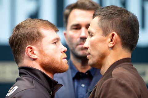 Canelo, GGG exchange glares following weigh-in