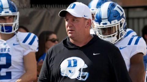 Mike Elko has led Duke to an unexpected high-stakes table