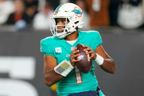 Tua prepping to start for Dolphins vs. Steelers