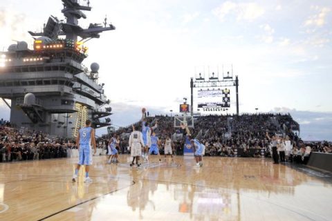 Zags, MSU to play on USS Abraham Lincoln deck