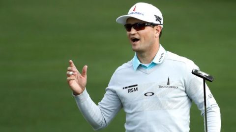 Zach Johnson with his worst practice-swing fail yet at the Players