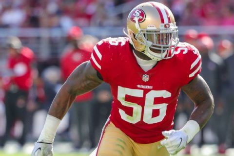 Ex-49ers linebacker Foster claimed by Redskins