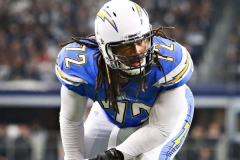 Chargers cut Barksdale after being late scratch